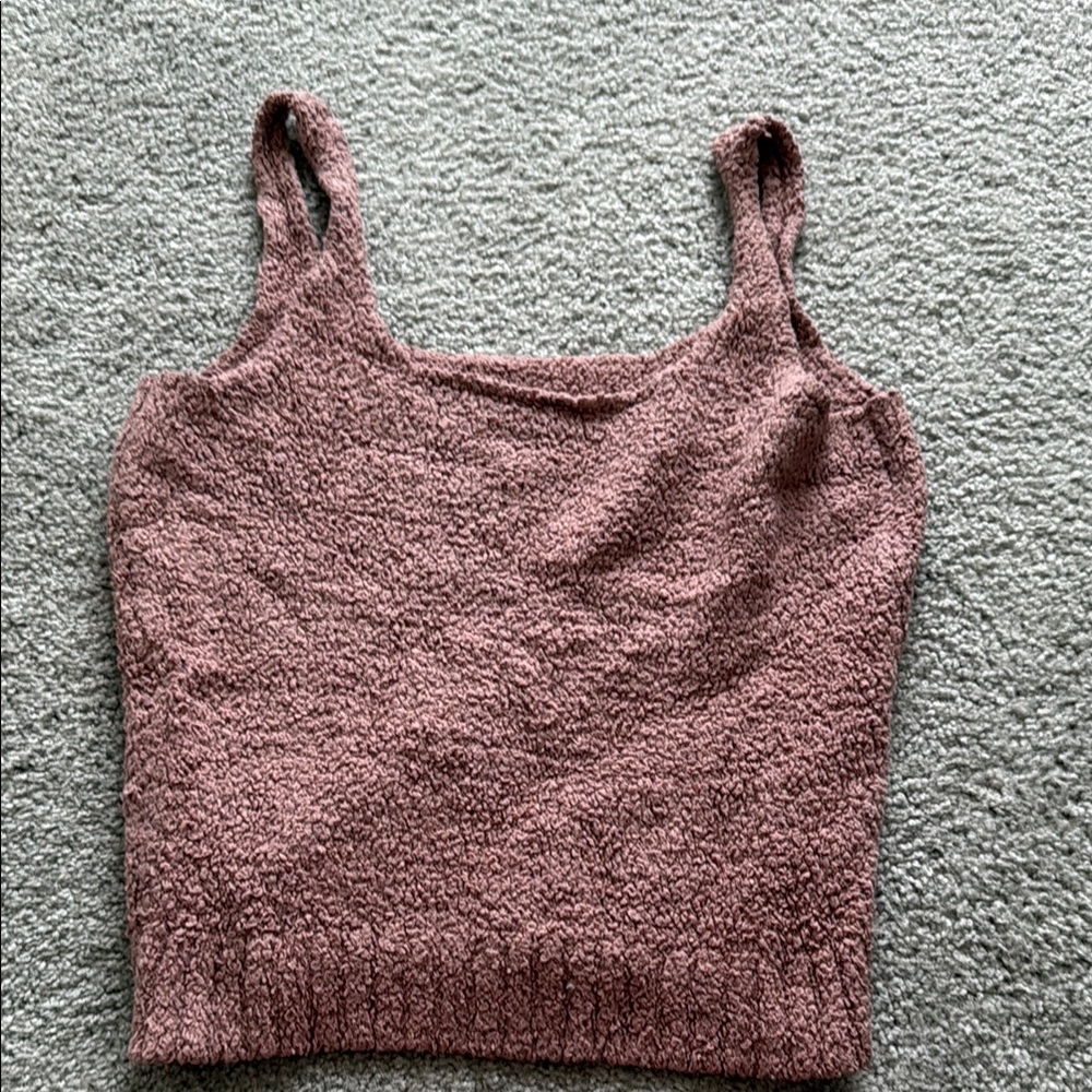 SKIMS Textured Rose Tank Top L/XL